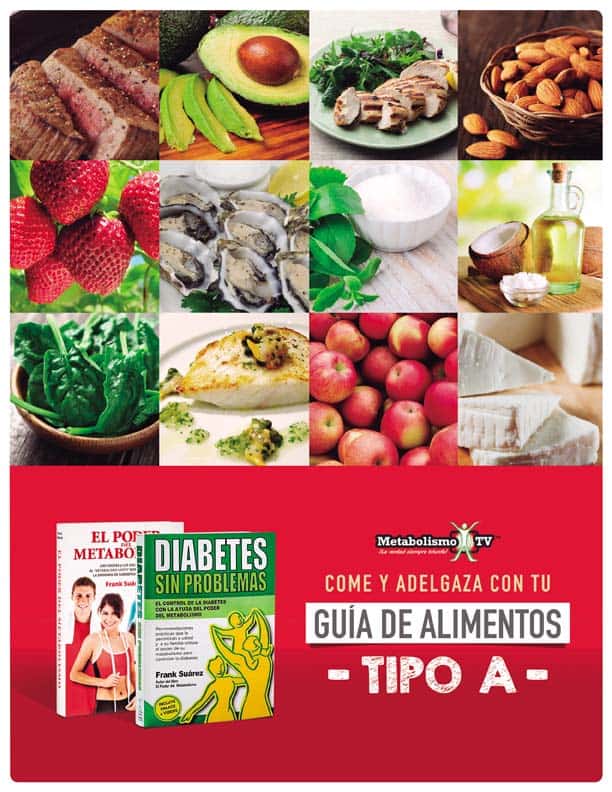 Lista extendida de alimentos tipo a